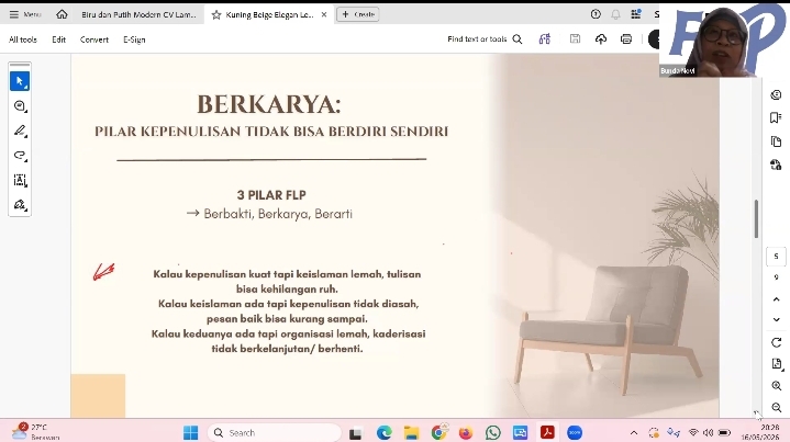Lewat Upgrading Virtual, FLP Jatim Perkuat Pilar Keorganisasian Upgrading FLP Jatim